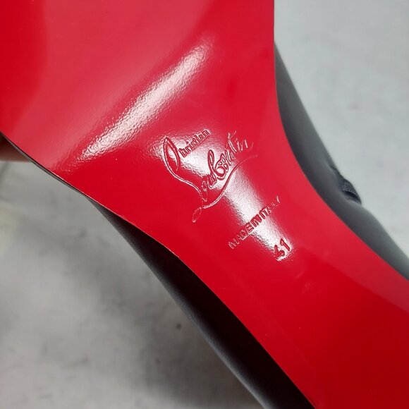 Christian Louboutin Black Heel Adoxa Ankle Boot - Picture 7 of 14